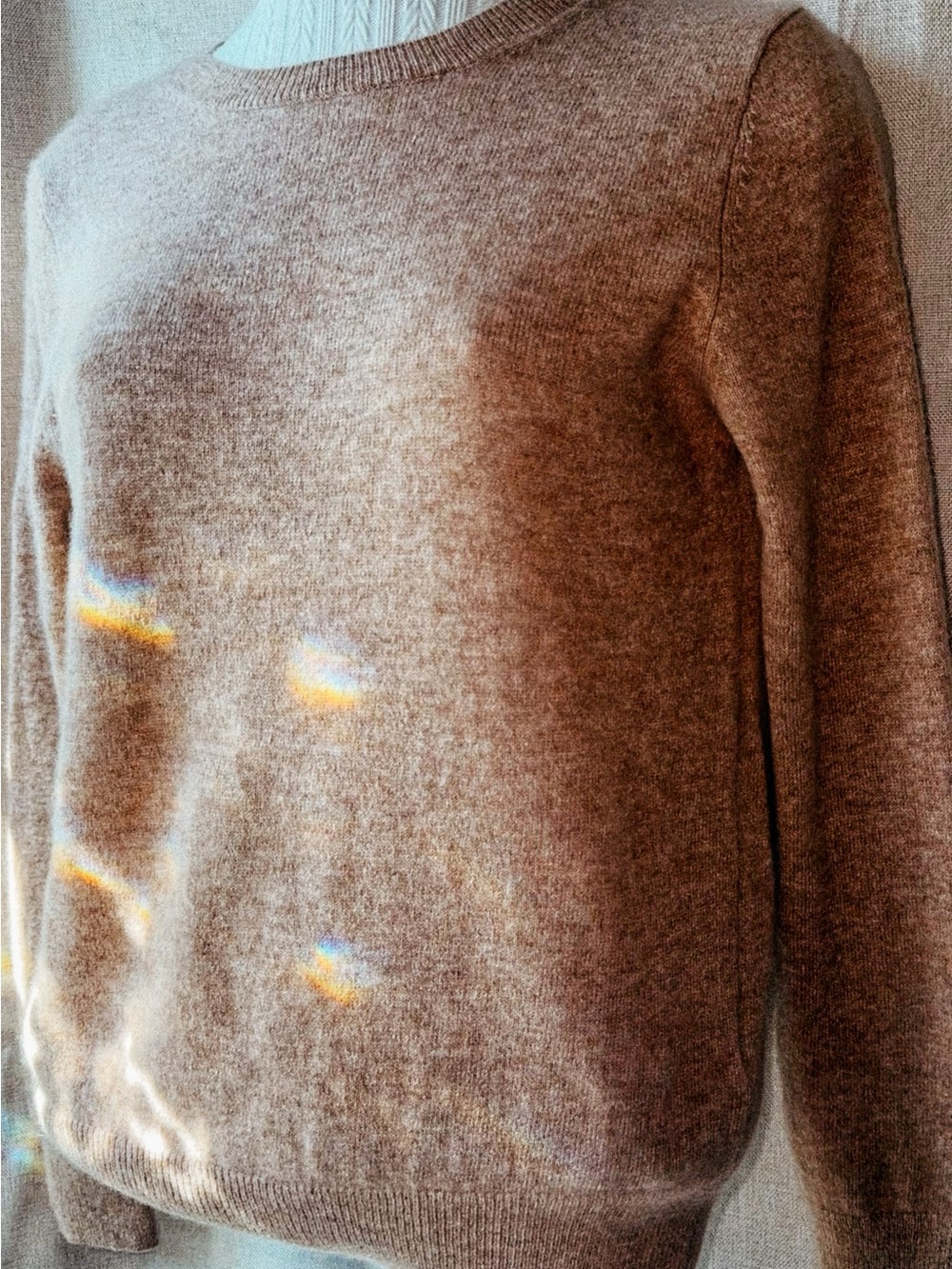 🤎🍪 Quince 100% Cashmere • Oat Milk Heather Crewneck 🍪🤎